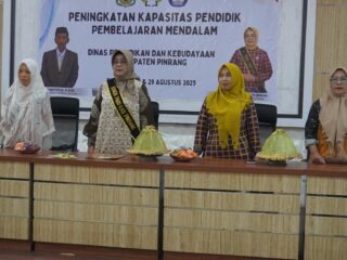 Bunda PAUD Kab Pinrang, Buka Secara Resmi Kegiatan Peningkatan Kapasitas Pendidik Pembelajaran Mendalam