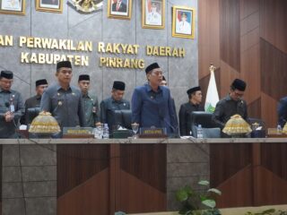 Rapat Paripurna DPRD Kab Pinrang Agenda Persetujuan Bersama Ranperda tentang Perubahan