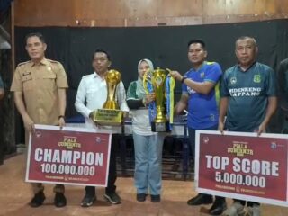 Boyong Piala Gubernur, Laskar Ganggawa Disambut Hangat di Rujab Bupati