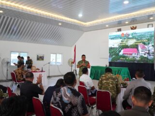 DANDIM 1420/SIDRAP LAKSANAKAN SOSIALISASI PEMBANGUNAN KDKMP DAN YONIF TERITORIAL PEMBANGUNAN