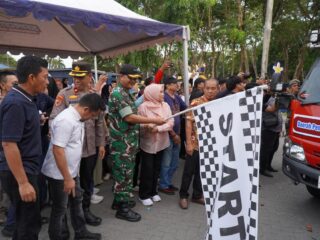 Dandim 1420 Sidrap Hadiri  Pelepasan   80  Ton Telur Sidrap Untuk Program MBG Dan Masyarakat  Indonesia ke Kaltim Sultra,Dan Makassar