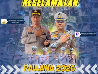 Sat Lantas Polres Wajo Gelar Operasi Pallawa 2026, Fokus Tertib Lalu Lintas dan Keselamatan Berkendara.