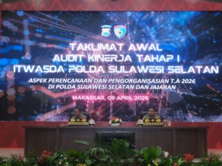 Wakapolda Sulsel Buka Audit Kinerja Itwasda Tahap I 2026, Perkuat Akuntabilitas dan Kinerja Organisasi