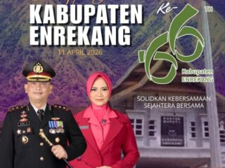 Kapolres Enrekang Bersama Staf dan Bhayangkari Sampaikan Ucapan Selamat, Pada Perayaan HUT ke-66 Kabupaten Enrekang