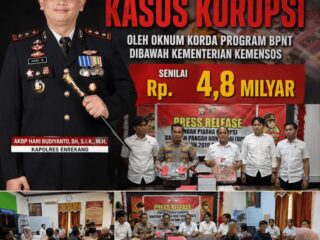 Kapolres Enrekang AKBP Hari Budiyanto, di era kepemimpinannya Ungkap Korupsi BPNT Rp4,8 Miliar, Dua Tersangka Ditetapkan