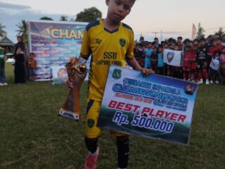 Tampil Konsisten, Fatahillah Akhwan Ali Raih Best Player dan Antar SSB GASPAR Juara Campaniang Cup III 2026