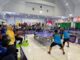 Di Arena Porsenijar PGRI, Wabup Sidrap  Nurkanaah Beri Dukungan untuk Kontingen PGRI Sidrap