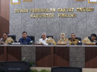 Rakoor Program Pemberantasan Korupsi Tahun 2026 dan Tindak Lanjut SPI Tahun 2025, Digelar di Ruang Rapat Paripurna DPRD Pinrang