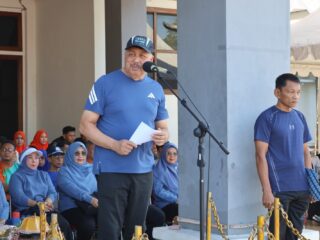 Pemkab Pinrang Resmi Buka Porseni di Halaman Kantor Bupati Pinrang,