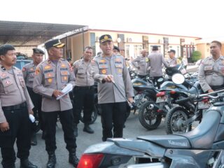 Tingkatkan Pelayanan ke Masyarakat, Kapolres Sidrap Cek Ranmor Dinas