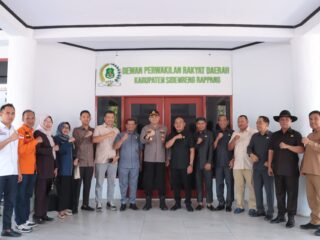 Sowan ke Ketua DPRD Sidrap, Indra Waspada: Polri-DPRD Solid