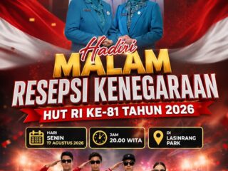 Pemkab Pinrang Akan Laksanakan Malam Resepsi Kenegaraan, Penutup Rangkaian HUT Kemerdekaan RI Ke 81 di Lasinrang Park
