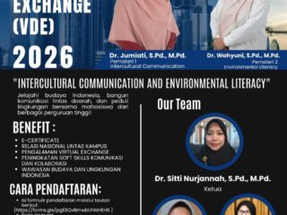 Kaprodi Pendidikan Bahasa Indonesia UMS Rappang Berbagi Wawasan di Virtual Domestic Exchange