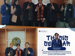 Ujian Skripsi, Mahasiswa Pendidikan Bahasa Inggris UMS Rappang Bahas Pengaruh Teman Sebangku pada Keaktifan Speaking