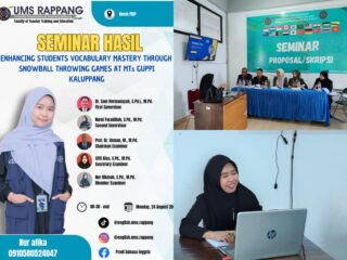 - Inovasi Belajar Bahasa Inggris, Mahasiswa UMS Rappang Uji Metode Snowball Throwing
