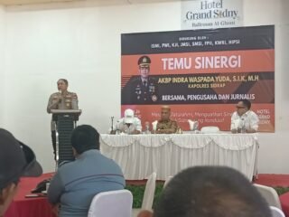 Temu Sinergi Polres Sidrap Bersama Insan Pers, Kapolres: Polisi Harus Hadir Beri Rasa Aman dan Dukung Pembangunan
