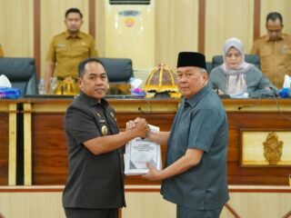 Rapat Paripurna Ranperda Perubahan APBD 2026 di Gedung DPRD Kabupaten Wajo.