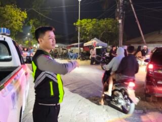 Polres Sidrap Gelar Patroli Kamtibmas, Ciptakan Rasa Aman di Akhir Pekan